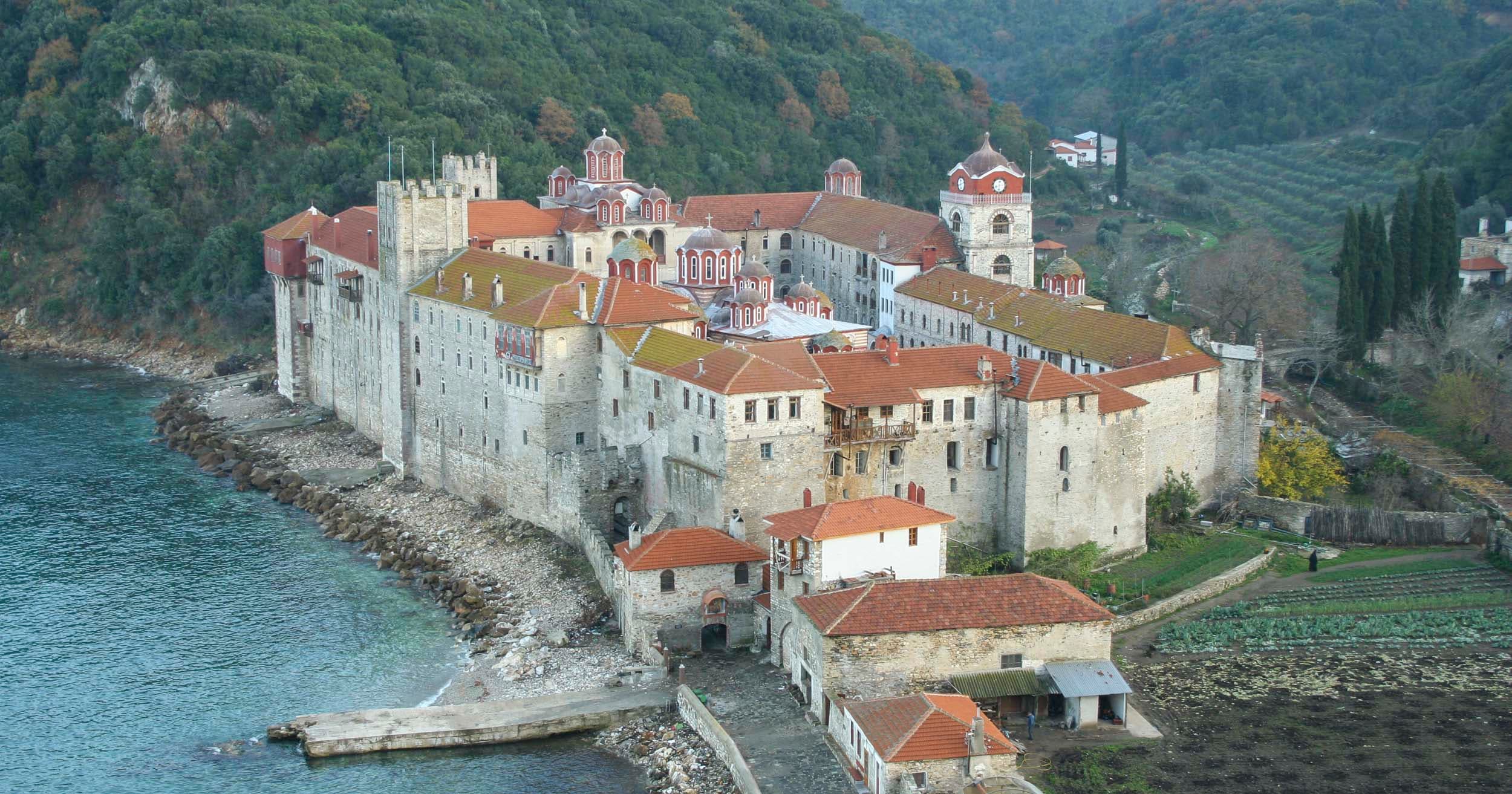 Esphigmenou Monastery on Mount Athos
